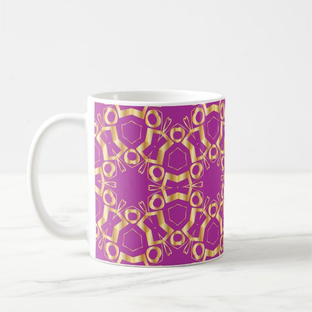 Mug Card, Invitation, cover design, line art backgroun (Gauche)