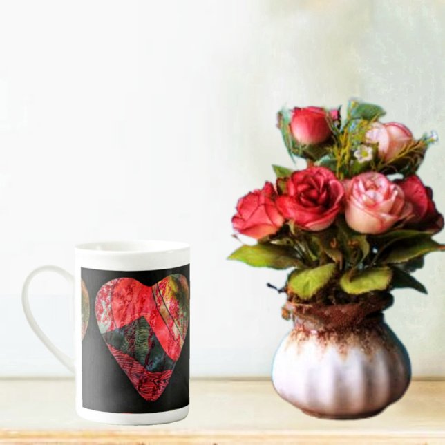 Mug cardiaque irrégulier (This coffee mug with this Irregular Heart design, stands out as your favorite mug!)