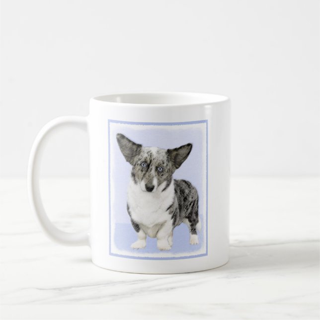 Mug Cardigan Welsh Corgi Peinture - Art Chien original (Gauche)