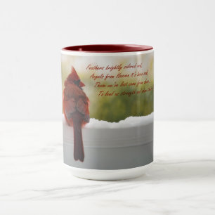 Mug Cardinal avec le visiteur du poème de ciel