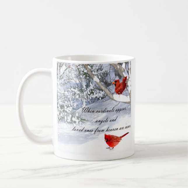 Mug cardinal de la mule des cieux (Gauche)