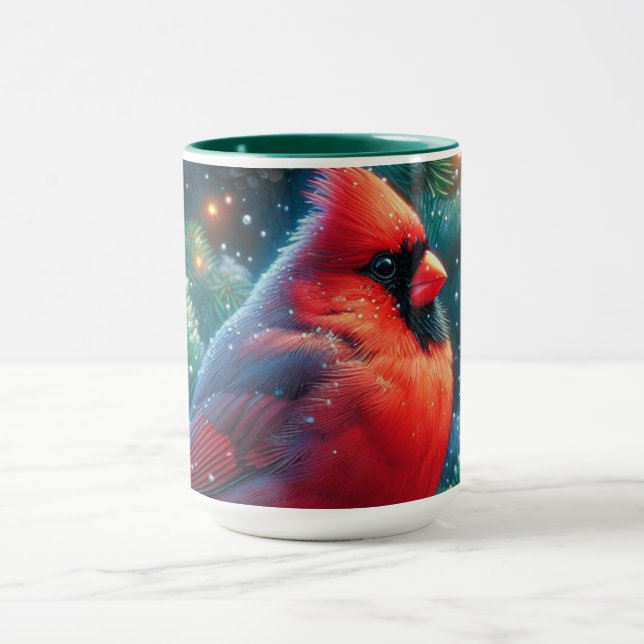 Mug Cardinal de Noël/hiver (Centre)
