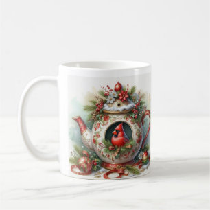 Mug Cardinal des oiseaux de théière 5