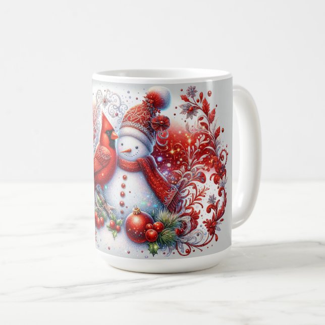 Mug Cardinal rouge (Devant droit)