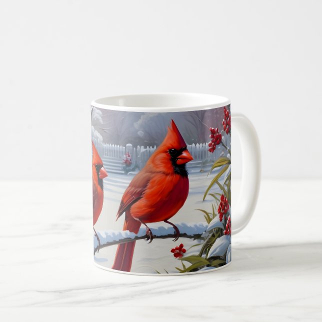 Mug Cardinal Rouge (Devant droit)