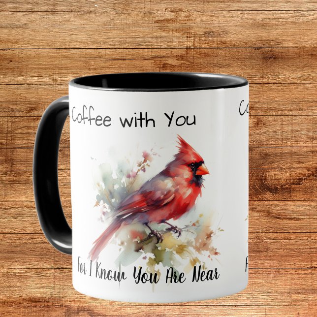 Mug Cardinal rouge ''Sympathie'' Personnaliser (Créateur téléchargé)