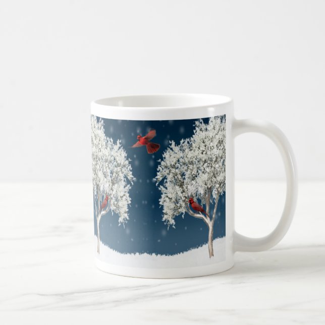 Mug Cardinaux de Tasse-Hiver (Droite)