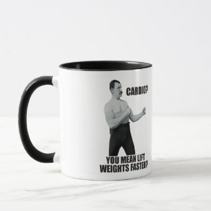 Mug Cardio - Poids de levage plus rapide - Homme trop