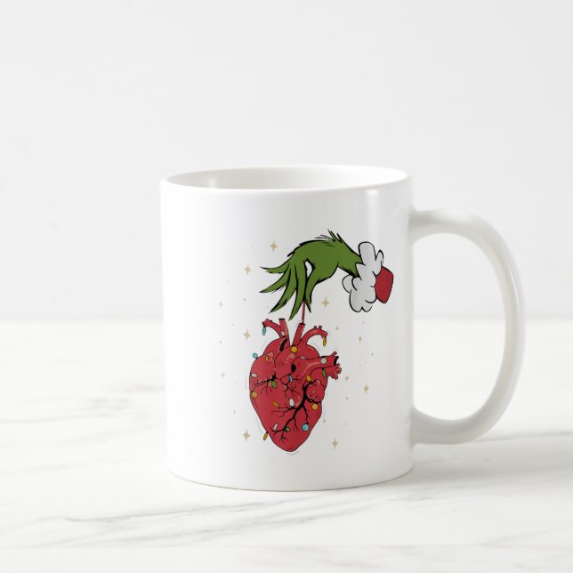 Mug Cardiologie Anatomie Entendre Noël Infirmière Noël (Droite)