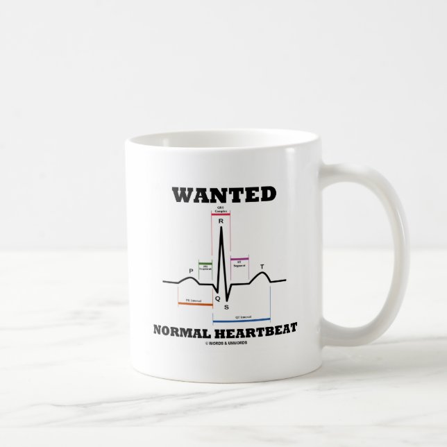 Mug Cardiologie normale Recherchée (électrocardiogramm (Droite)