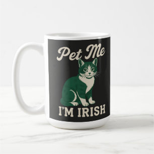 Mug Caressez-moi, je suis Irlandais avec un chat - T-s