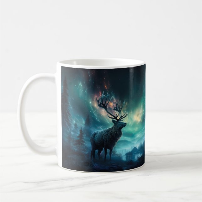 Mug Caribou Sous Les Lumières Du Nord (Gauche)
