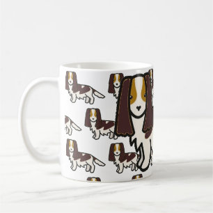 Mug Caricature anglaise Springer Spaniel Liver Tri