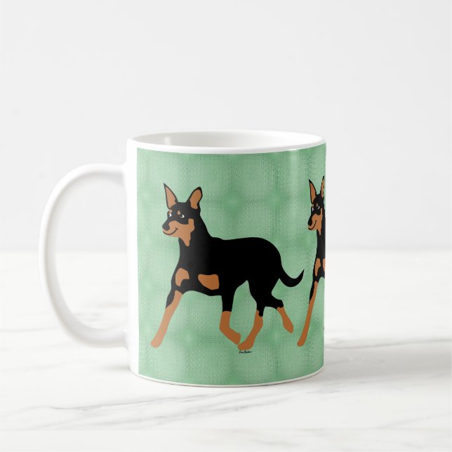 Mug Caricature Australian Kelpie Trotting 2 (Gauche)