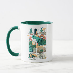 Mug Caricature Bêtes fantastiques Scènes