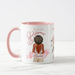 Mug Caricature Bridesmaid Proposition Merci personnali
