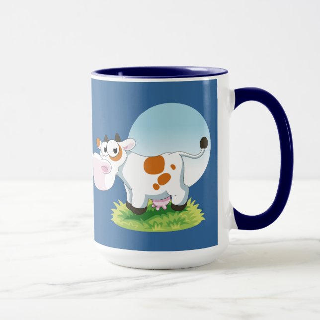 Mug Caricature de la vache folle (Droite)