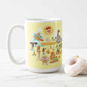 Mug Caricature de San Diego en Californie
