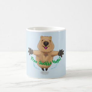 Mug Caricature de saut de quokka mignon