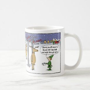 Mug Caricature de sécurité Sleigh de la compagnie aéri