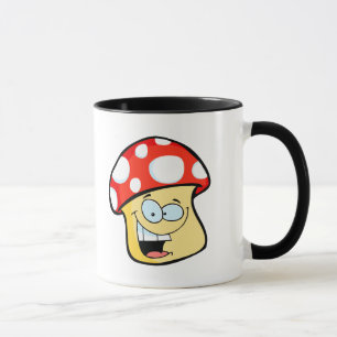 Mug caricature de toadstool de champignon sournois