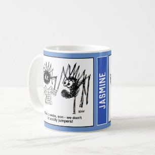 Mug Caricature des araignées et de leurs sites Web. Dr