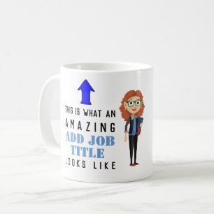 MUG caricature féminine - Vêtements de travail