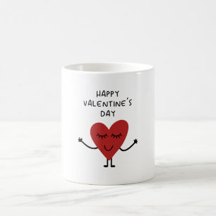Mug Caricature Heureuse Sainte-Valentin