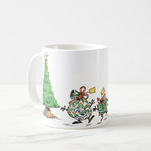 Mug Caricature mignonne Danser Présentations de Noël e
