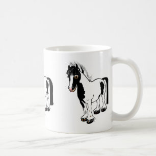 Mug Caricature mignonne fille à cheval poney dessins a