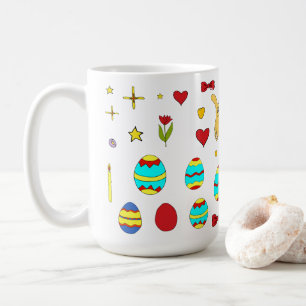 Mug Caricature minimaliste de Pâques joyeux