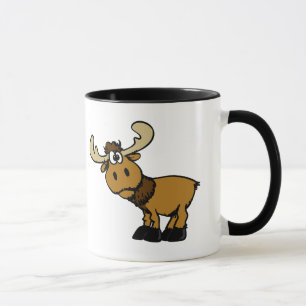 Mug Caricature Oie curieuse  choisir la couleur arrièr