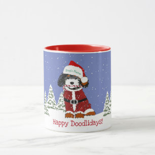 Mug Caricature personnalisée Bernedoodle Chien Père No