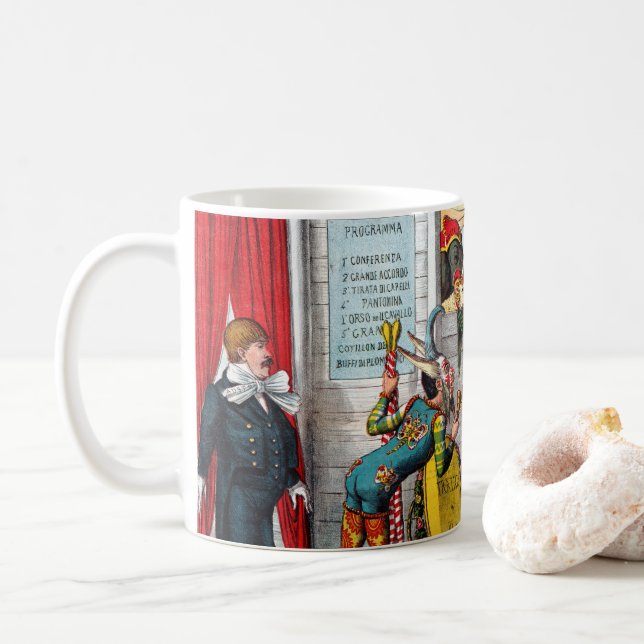 Mug Caricature Politique Italienne Des Interprètes De  (Avec donut)