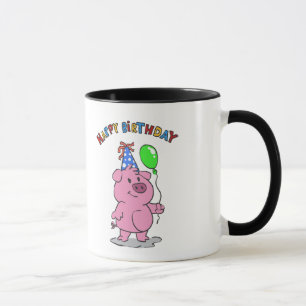 Mug Caricature pour porc choisir la couleur arrière