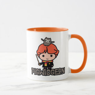 Mug Caricature Ron Weasley et Pigwidgeon