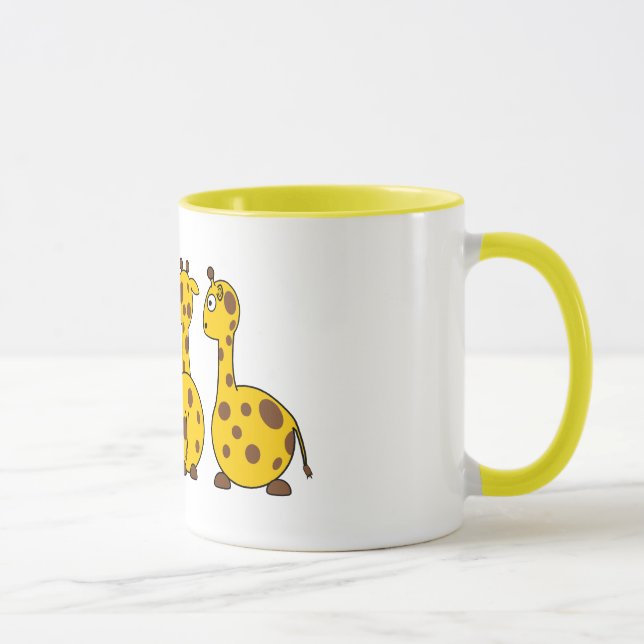 Mug Caricatures de Giraffes (Droite)