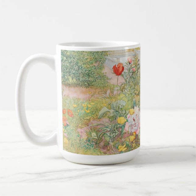 Mug Carl Larsson - Lisbeth Dans Le Jardin Fleuri (Gauche)