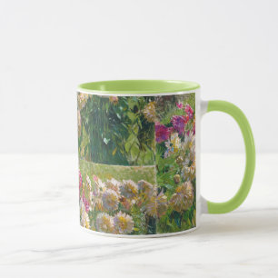 Mug Carl Moll Fleurs Vintages Vert Rose Dahlias