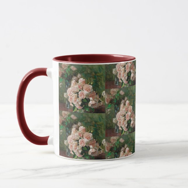 Mug Carl Moll Vintage White Roses (Gauche)