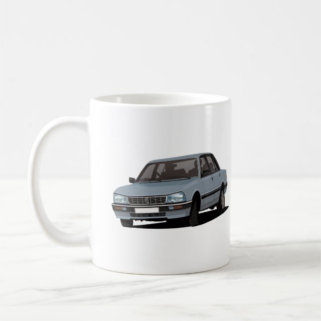 Mug Carlin 505 - 2 images bleu-gris - (Gauche)