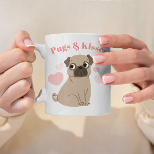 Mug Carlin adorable "Carlins et baisers" Photo personn
