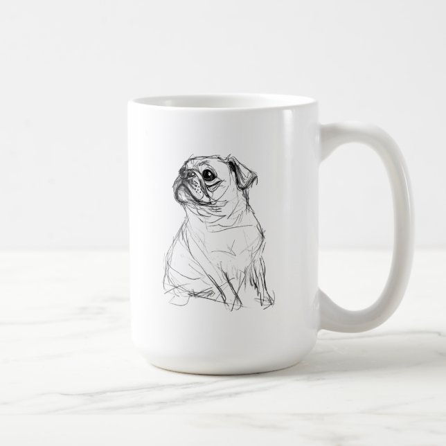 Mug Carlin adorable Design élégant (Droite)