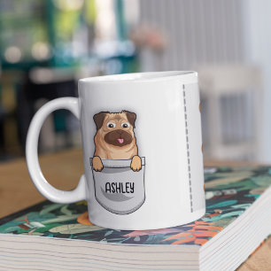Mug Carlin amusant Animaux de races Amoureux des chien