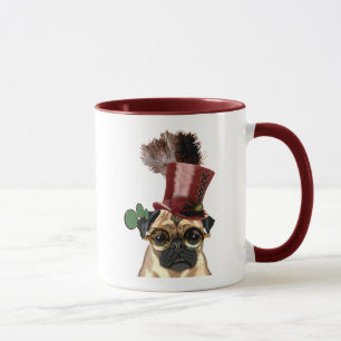 Mug Carlin avec chapeau de dessus style Steampunk