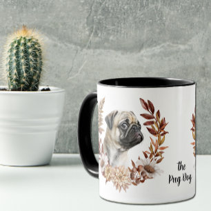 Mug Carlin Chien Automne Wreath