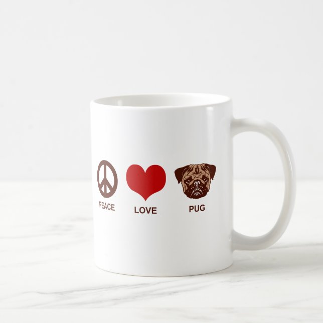 Mug Carlin d'amour pour la paix (Droite)