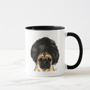 Mug Carlin Dans Une Mauvaise Perruque