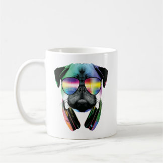 Mug Carlin Dj Avec Casque Drôle Musique Carlin