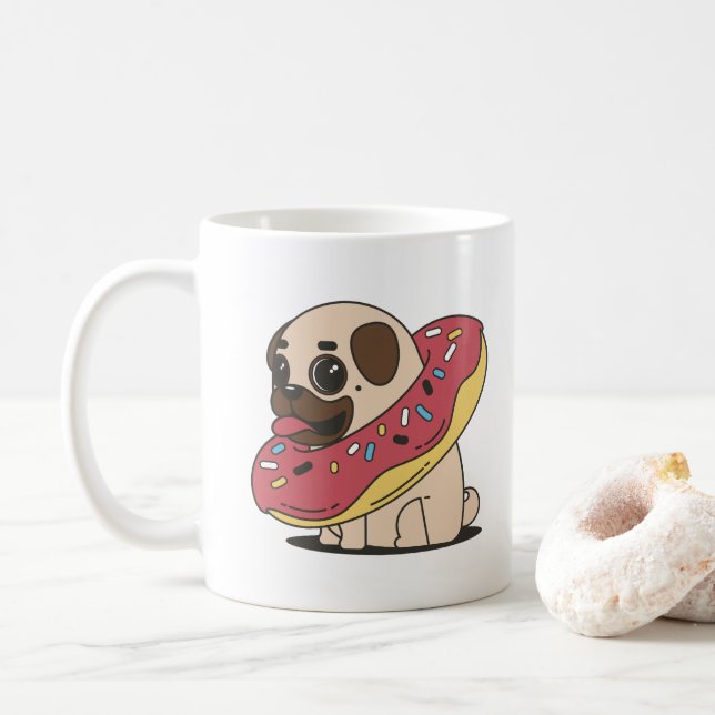 Mug Carlin drôle avec le beignet (Avec donut)